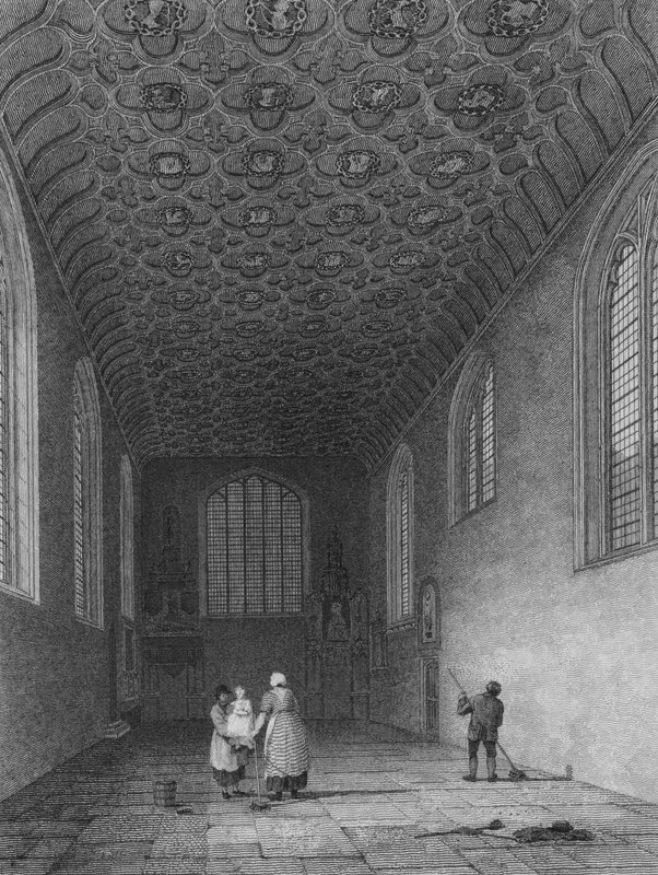 Interiér Savoy Chapel, Westminster (rytina) od Frederick (after) Nash