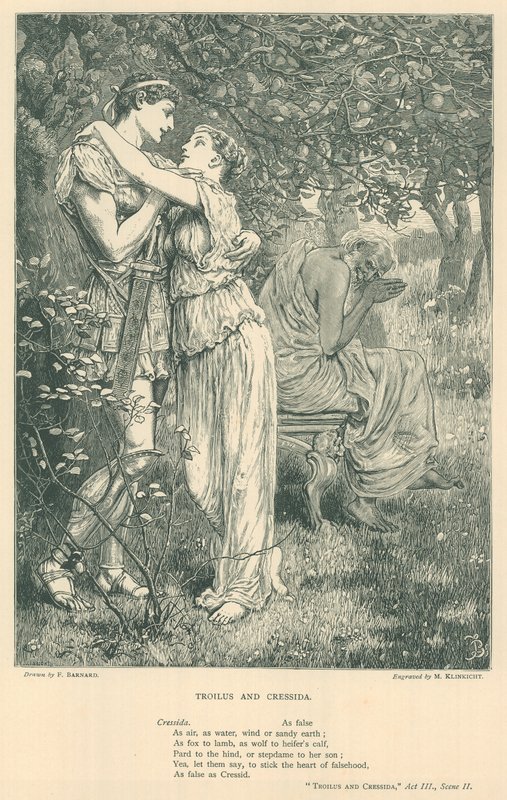 Ilustrace pro Troilus a Cressida od Frederick Barnard
