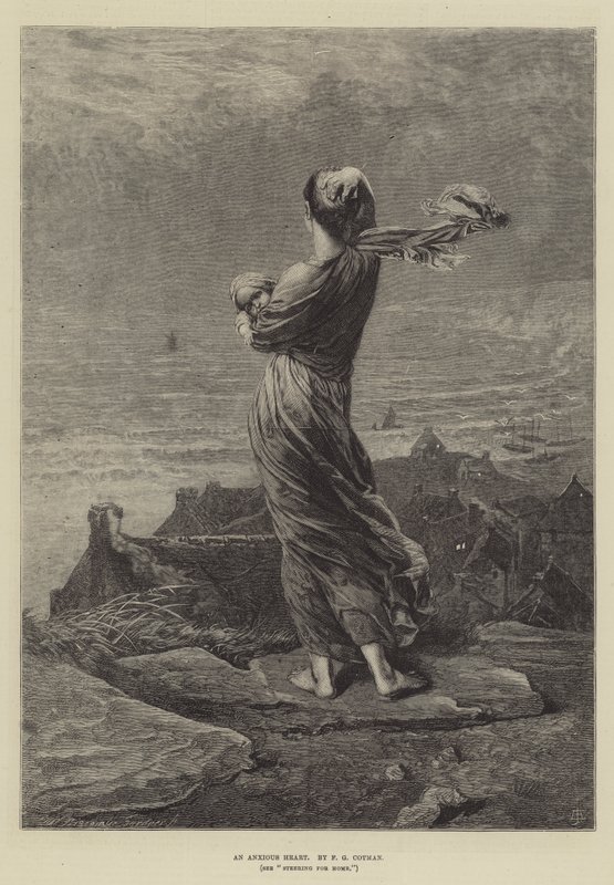 Úzkostlivé srdce od Frederick George Cotman