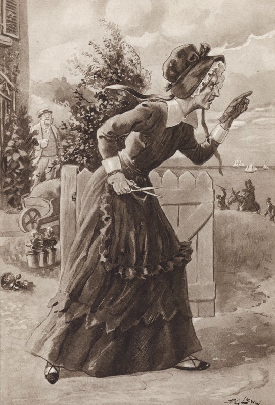 Betsey Trotwood od Davida Copperfielda, Charles Dickens (hlubotisk) od Frederick George Lewin