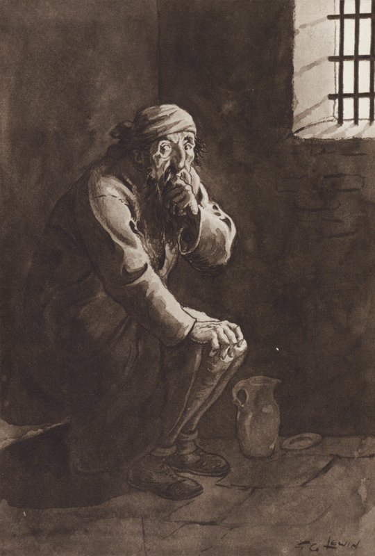 Fagin, od Olivera Twista, Charles Dickens (hlubotisk) od Frederick George Lewin