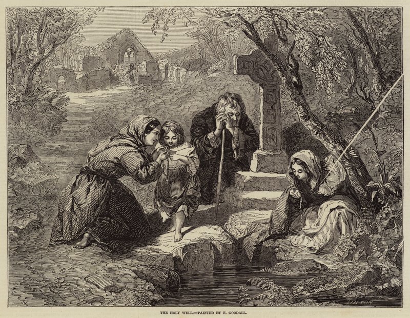 Svatá studna od Frederick Goodall