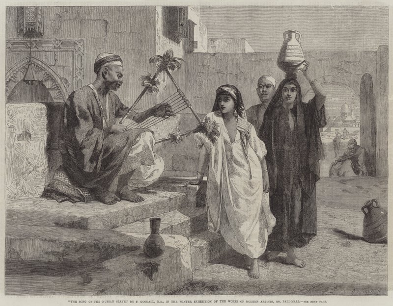 Píseň núbijského otroka od Frederick Goodall