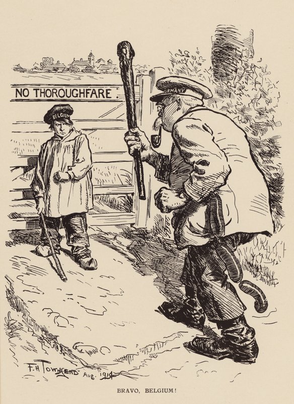 Bravo, Belgie! (litografie) od Frederick Henry Townsend