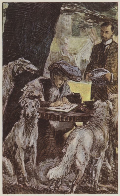 Ilustrace pro They od Rudyarda Kiplinga (barevné lito) od Frederick Henry Townsend