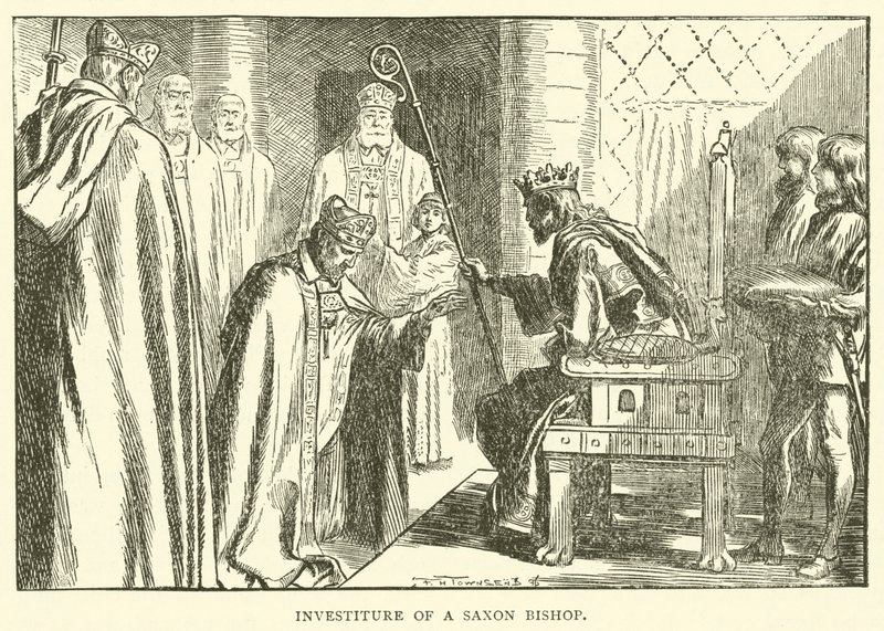 Investitura saského biskupa od Frederick Henry Townsend