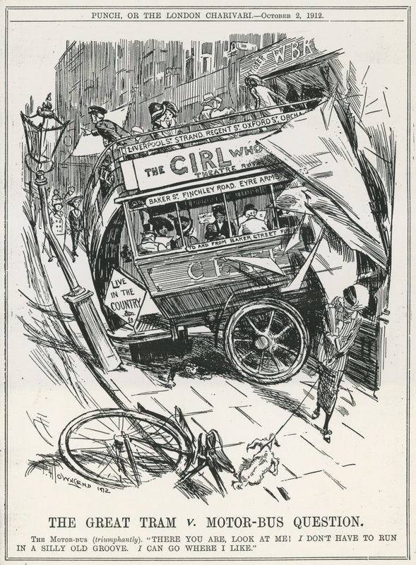 Otázka Velká tramvaj versus motor-bus od Frederick Henry Townsend