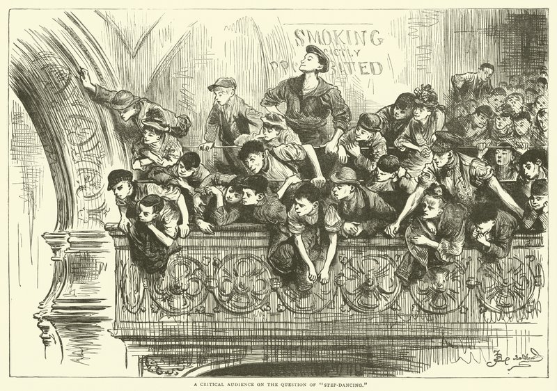 Kritické publikum na téma step-dance od Frederick L. Bernard