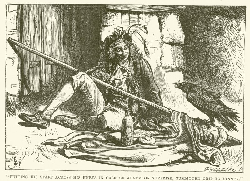 Ilustrace pro Barnaby Rudge od Frederick L. Bernard