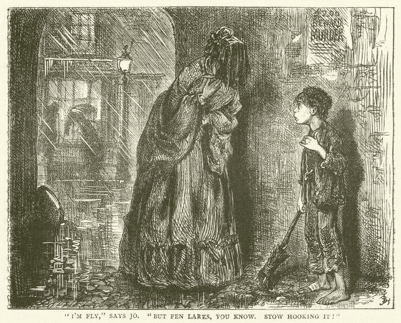 Ilustrace pro Bleak House od Frederick L. Bernard
