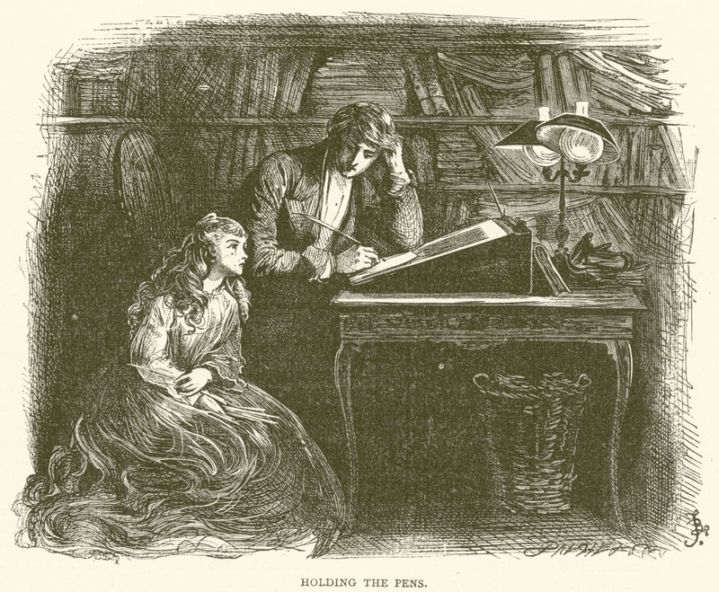 Ilustrace pro Davida Copperfielda od Frederick L. Bernard