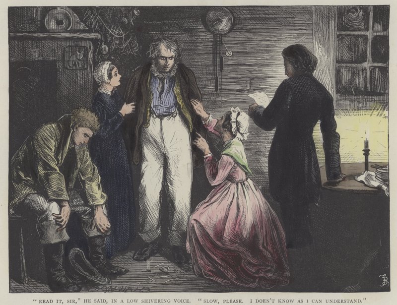 Ilustrace pro Davida Copperfielda od Frederick L. Bernard
