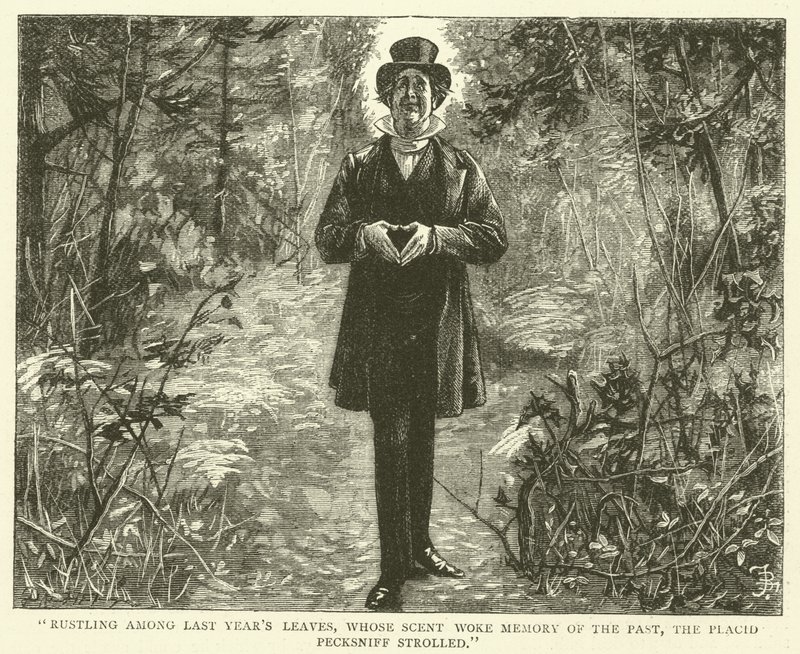 Ilustrace pro Martina Chuzzlewita od Frederick L. Bernard
