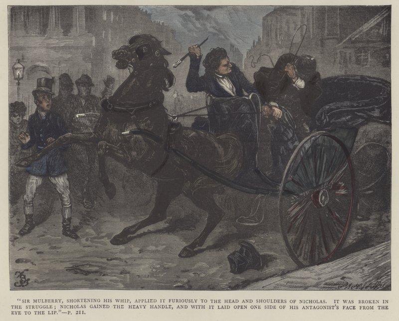 Ilustrace pro Nicholase Nicklebyho od Frederick L. Bernard