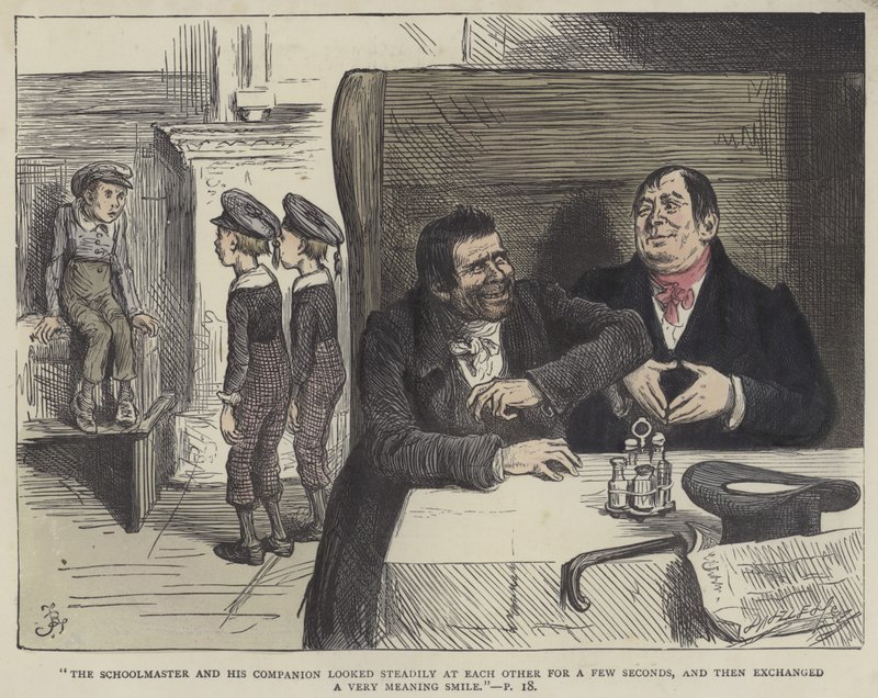 Ilustrace k filmu Nicholas Nickleby od Frederick L. Bernard