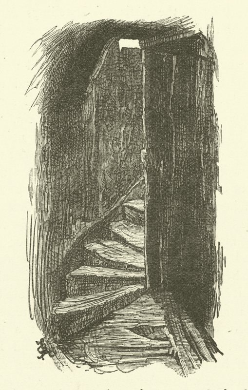 Schody vedoucí do podkroví od Frederick L. Bernard