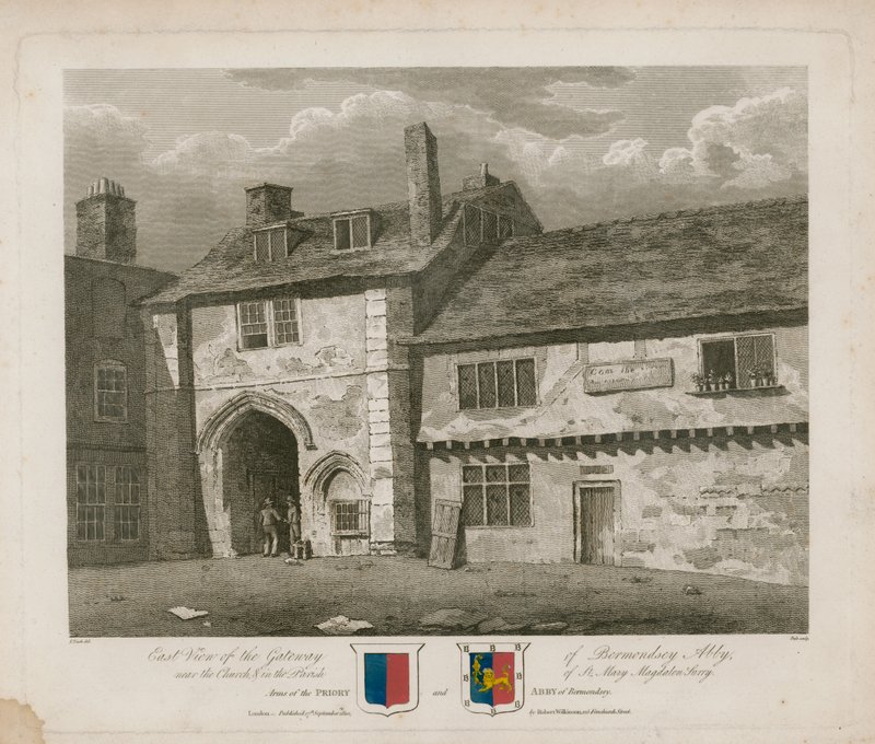 Brána opatství Bermondsey od Frederick Nash
