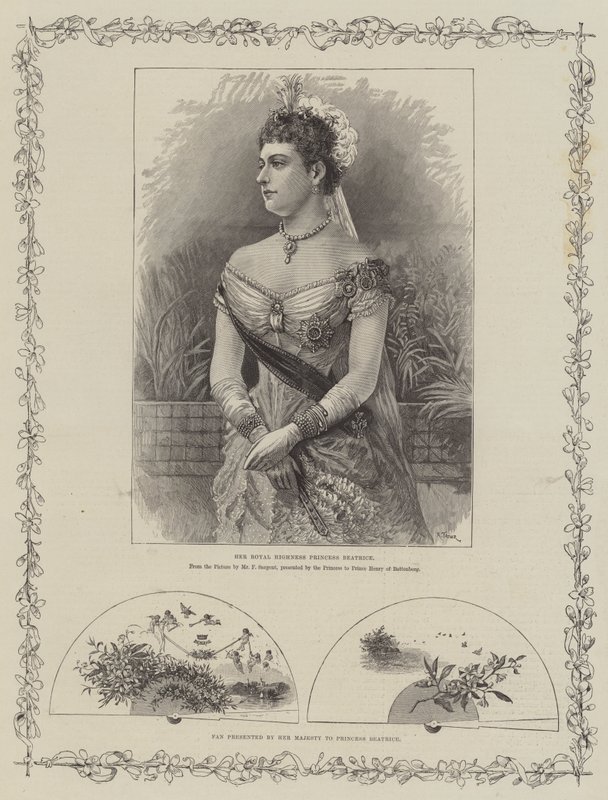 Královská svatba princezny Beatrice a prince Jindřicha z Battenbergu od Frederick Sargent