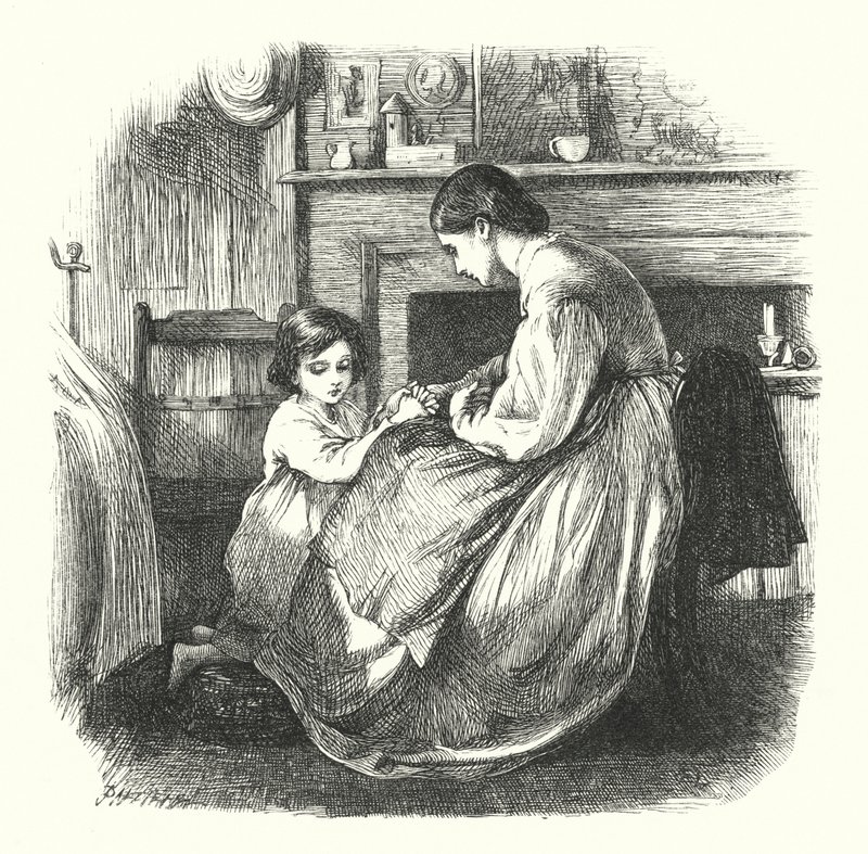 Dítě v modlitbě od Frederick Walker