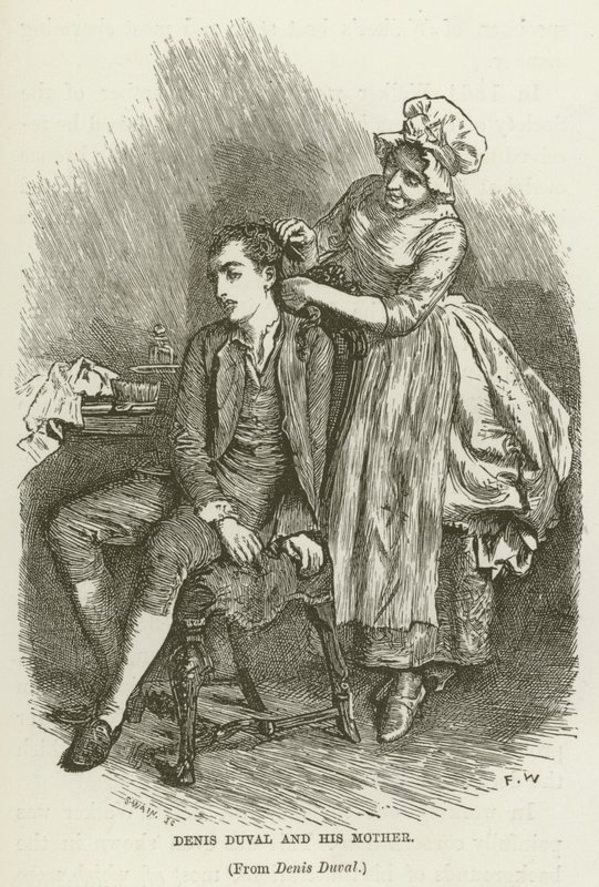 Denis Duval a jeho matka od Frederick Walker