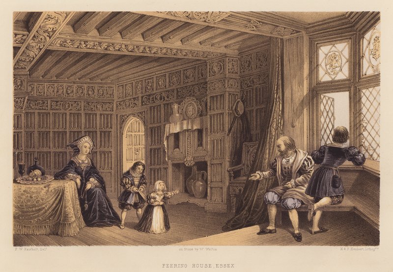 Feering House, Essex (akvatinta) od Frederick William Fairholt