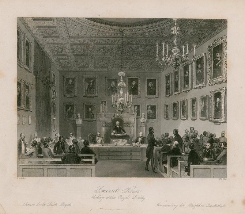 Somerset House, setkání královské společnosti od Frederick William Fairholt