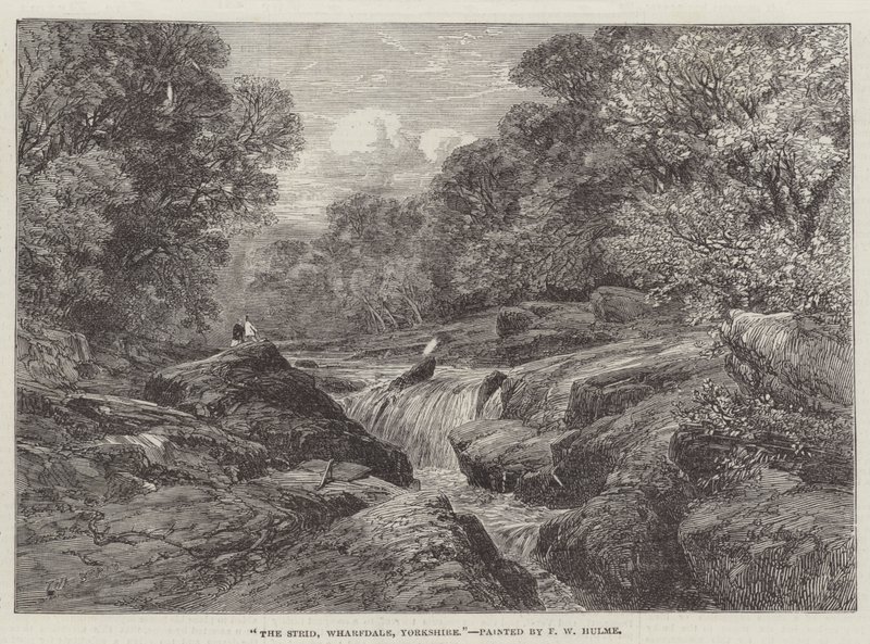 The Strid, Wharfdale, Yorkshire od Frederick William Hulme