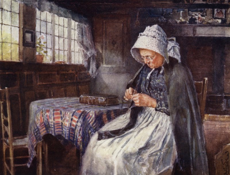Chata Anne Hathawayové, interiér od Frederick William Newton Whitehead