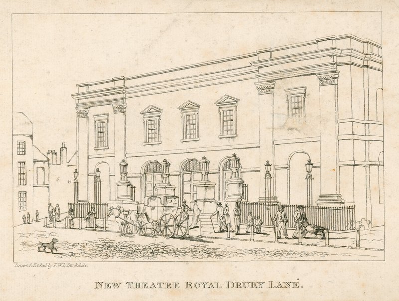 New Theatre Royal, Drury Lane, Londýn od Frederick Wilton Litchfield Stockdale