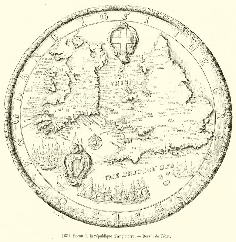 1651, Sceau de la republique dAngleterre od French School