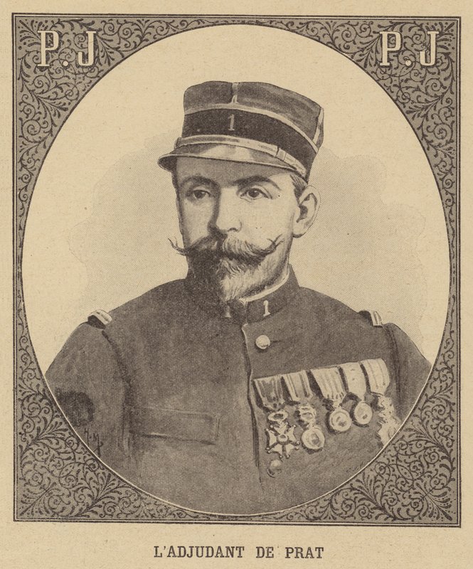 Adjudant de Prat, francouzský voják, člen výpravy Jeana-Baptisty Marchanda do Afriky. od French School