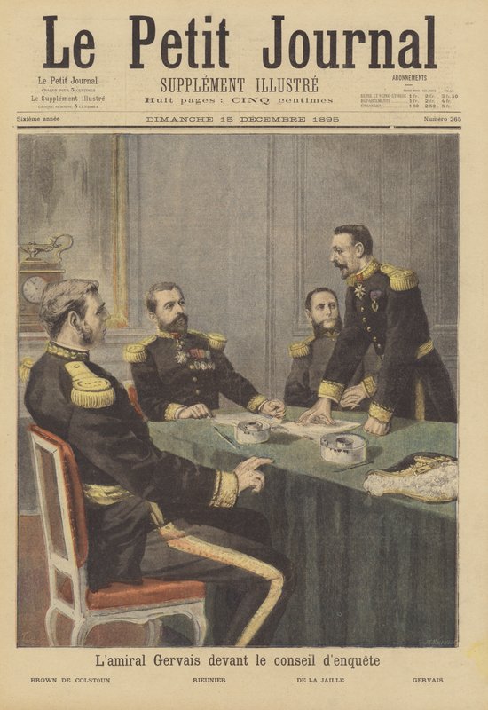 Admirál Gervais před vyšetřovací komisí od French School