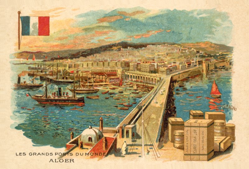 Alžír (chromolitho) od French School