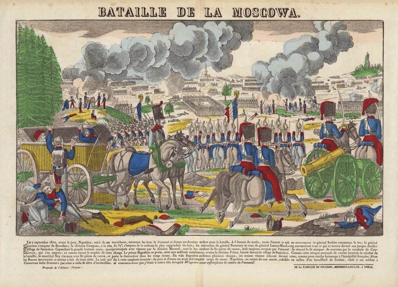 Bitva u La Moskvy od French School