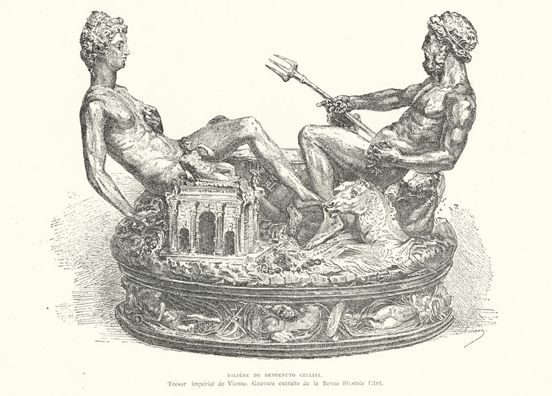 Solný sklep Cellini, 1543 od French School