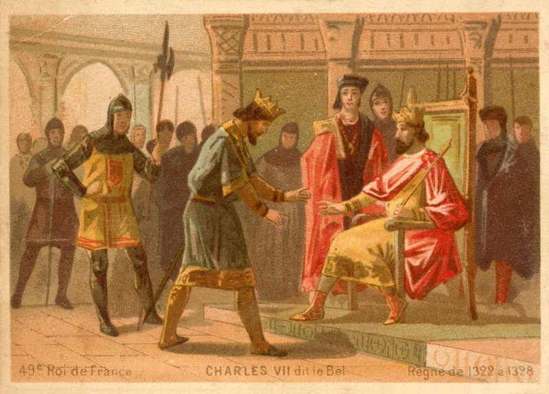 Francouzský Karel IV od French School