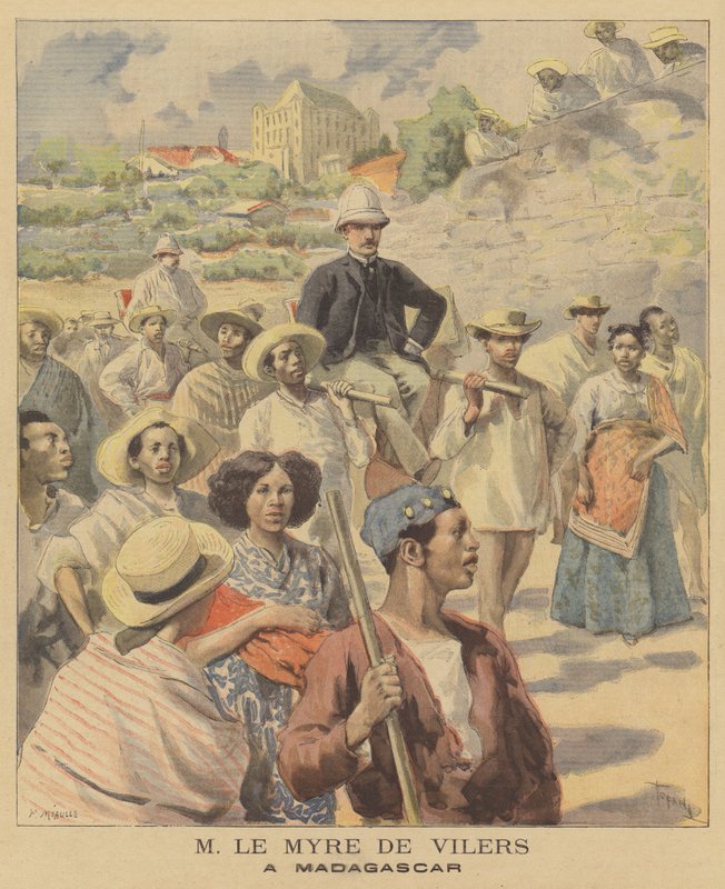 Charles Marie Le Myre de Vilers na Madagaskaru od French School