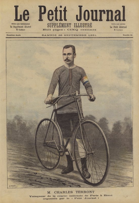 Charles Terront, vítěz cyklistického závodu Paříž-Brest od French School