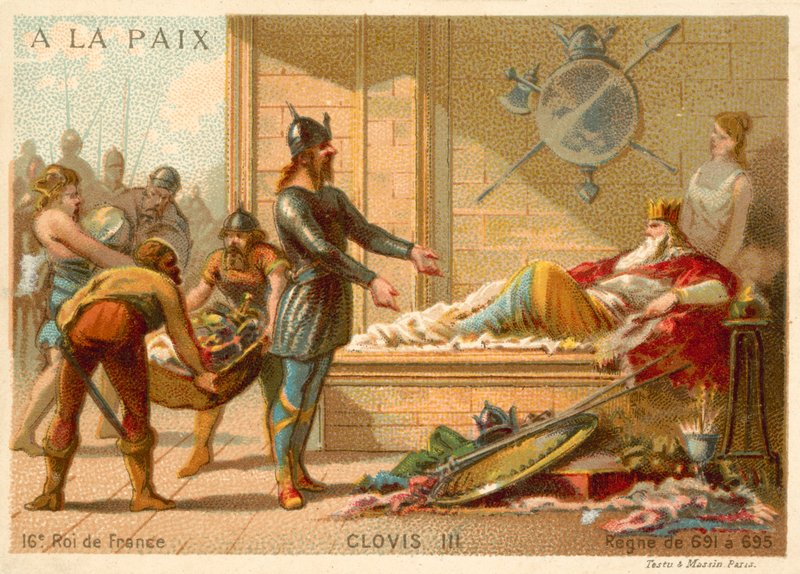 Clovis III, král Franků od French School