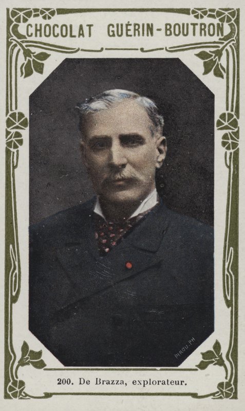 De Brazza, průzkumník (barevná fotografie) od French School