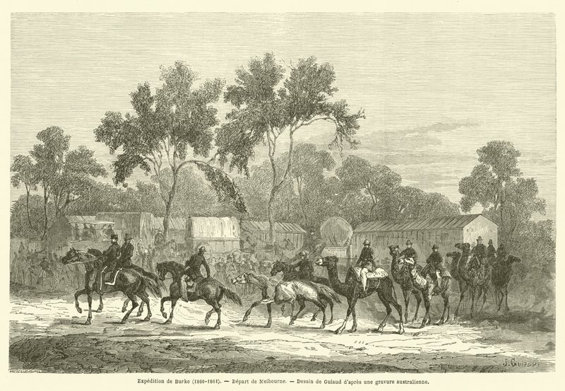 Expedice de Burke (1860-1861), Depart de Melbourne od French School