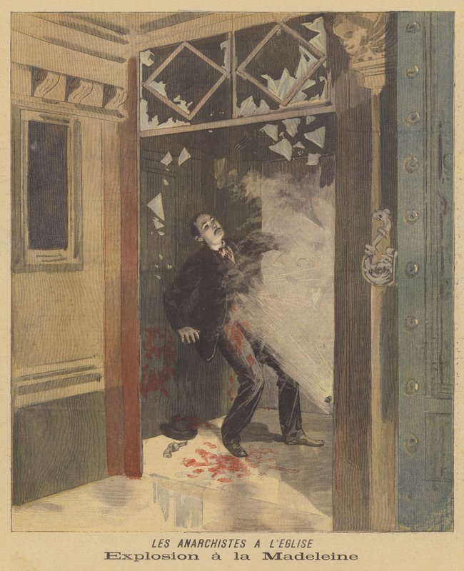 Výbuch v La Madeleine od French School