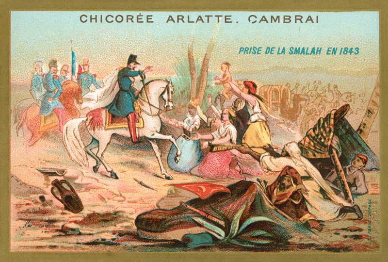 Francouzské jednotky zachycující smala Abdelkader, Alžírsko, 1843 od French School