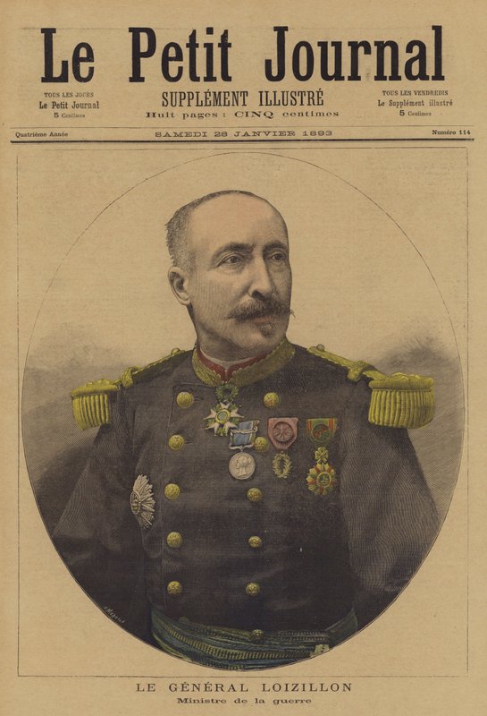 Generál Loizillon, francouzský ministr války od French School
