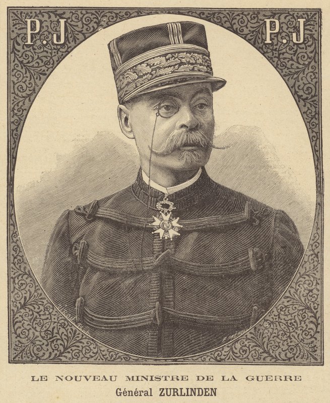 Generál Zurlinden, nový francouzský ministr války od French School