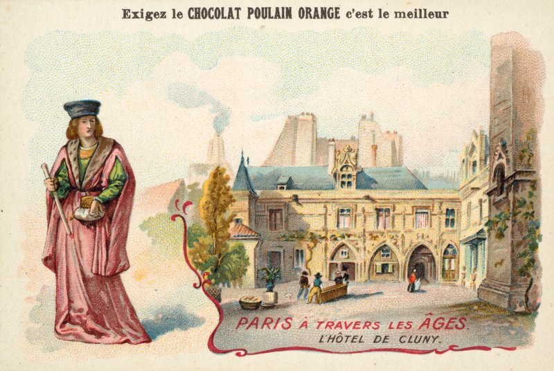 Hotel de Cluny, Paříž od French School