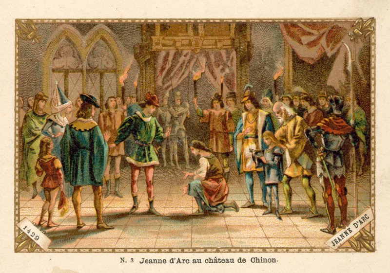 Johanka z Arku na zámku Chinon, 1429 od French School