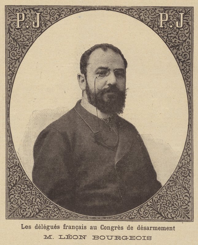 Leon Bourgeois, francouzský delegát na Haagské mírové konferenci v roce 1899 od French School