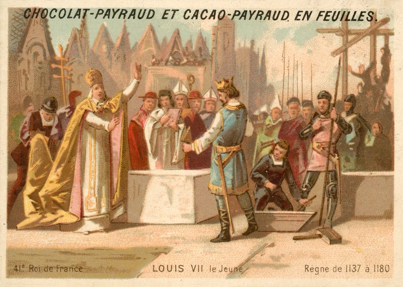 Francouzský Ludvík VII od French School