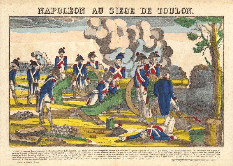 Napoleon V Obležení Toulonu od French School